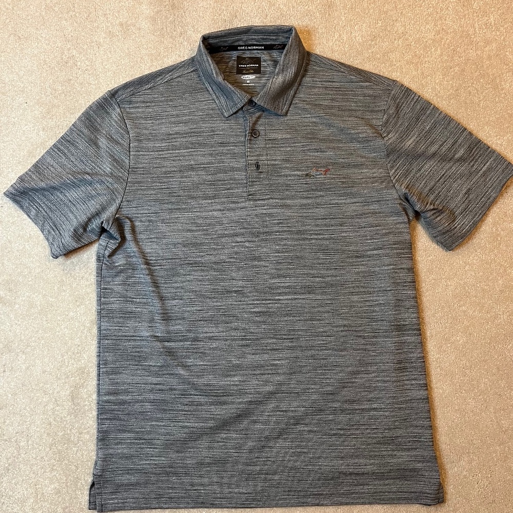 Greg Norman Golf Polo - Grey Heather - Med